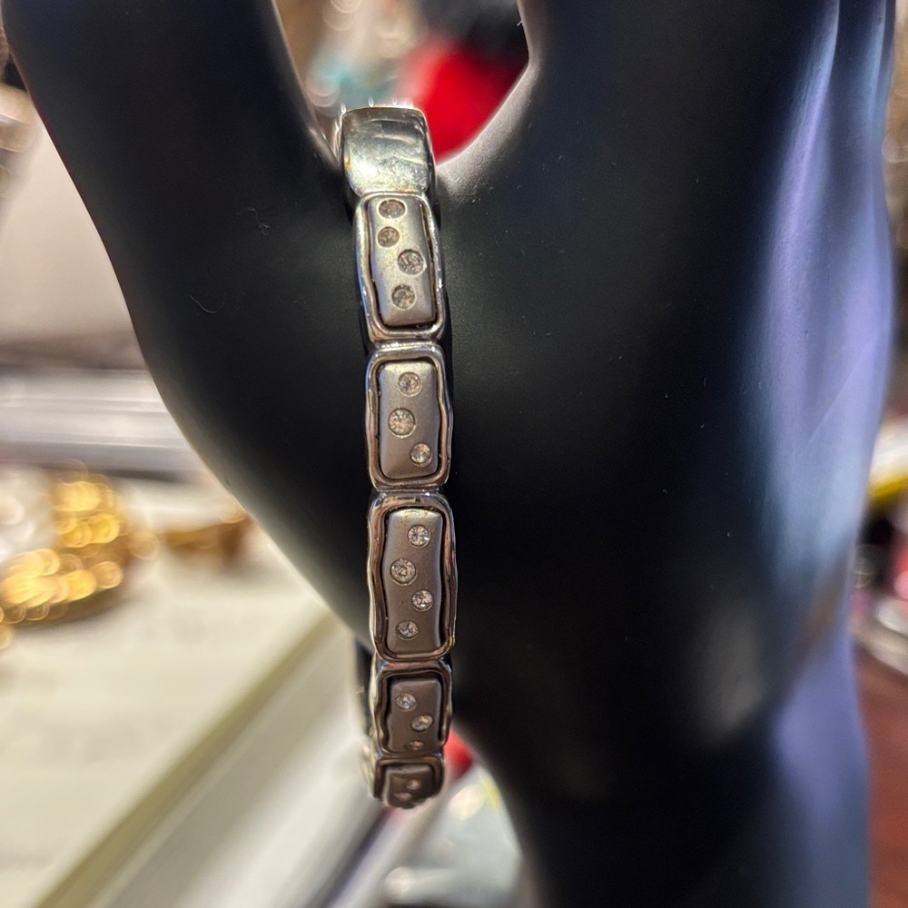 Swarovski Silver Bracelet with Crystal Accents